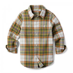 Plaid Brushed Twill Shirt - Janie And Jack